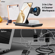 Foldable 3-in-1 Wireless Charger