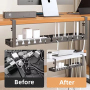 Retractable Under-Desk Cable Tray