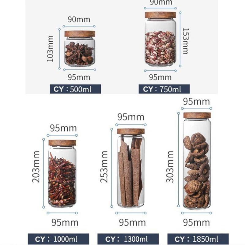 Airtight Glass Storage Canister