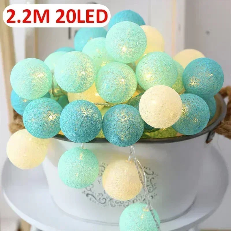 20LED Rattan Ball Lights