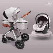 Foldable 3-in-1 Baby Stroller