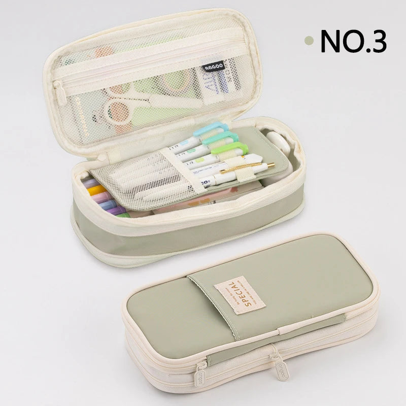 Double Layer Large Pencil Case