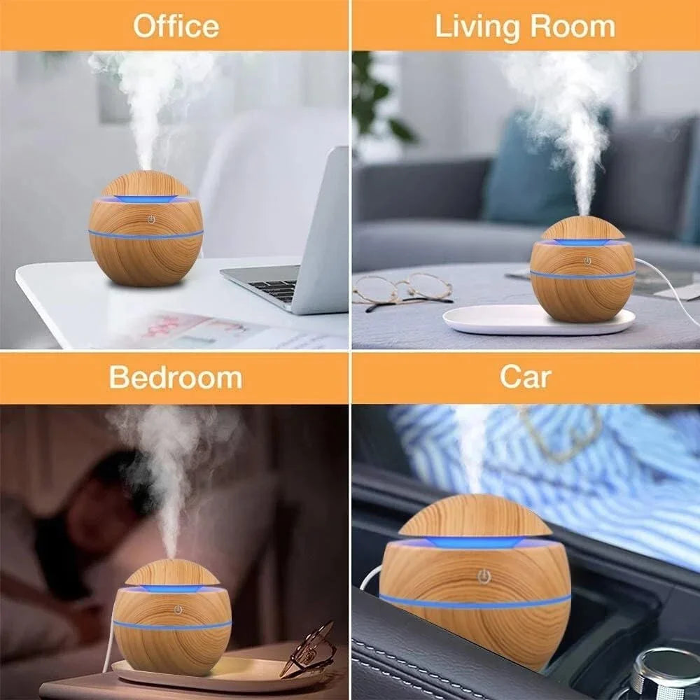 Woodgrain USB Aroma Humidifier
