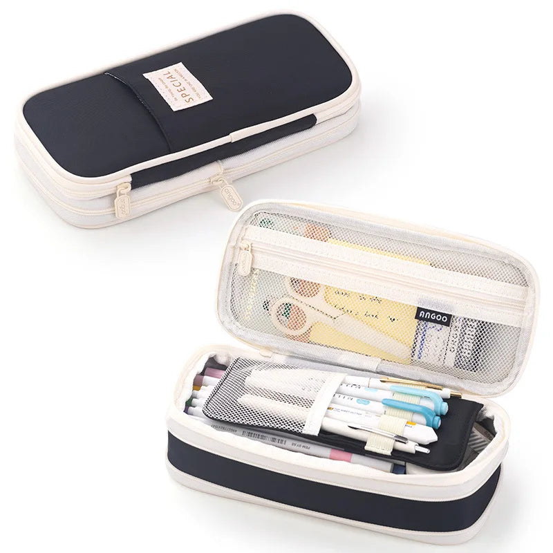 Double Layer Large Pencil Case