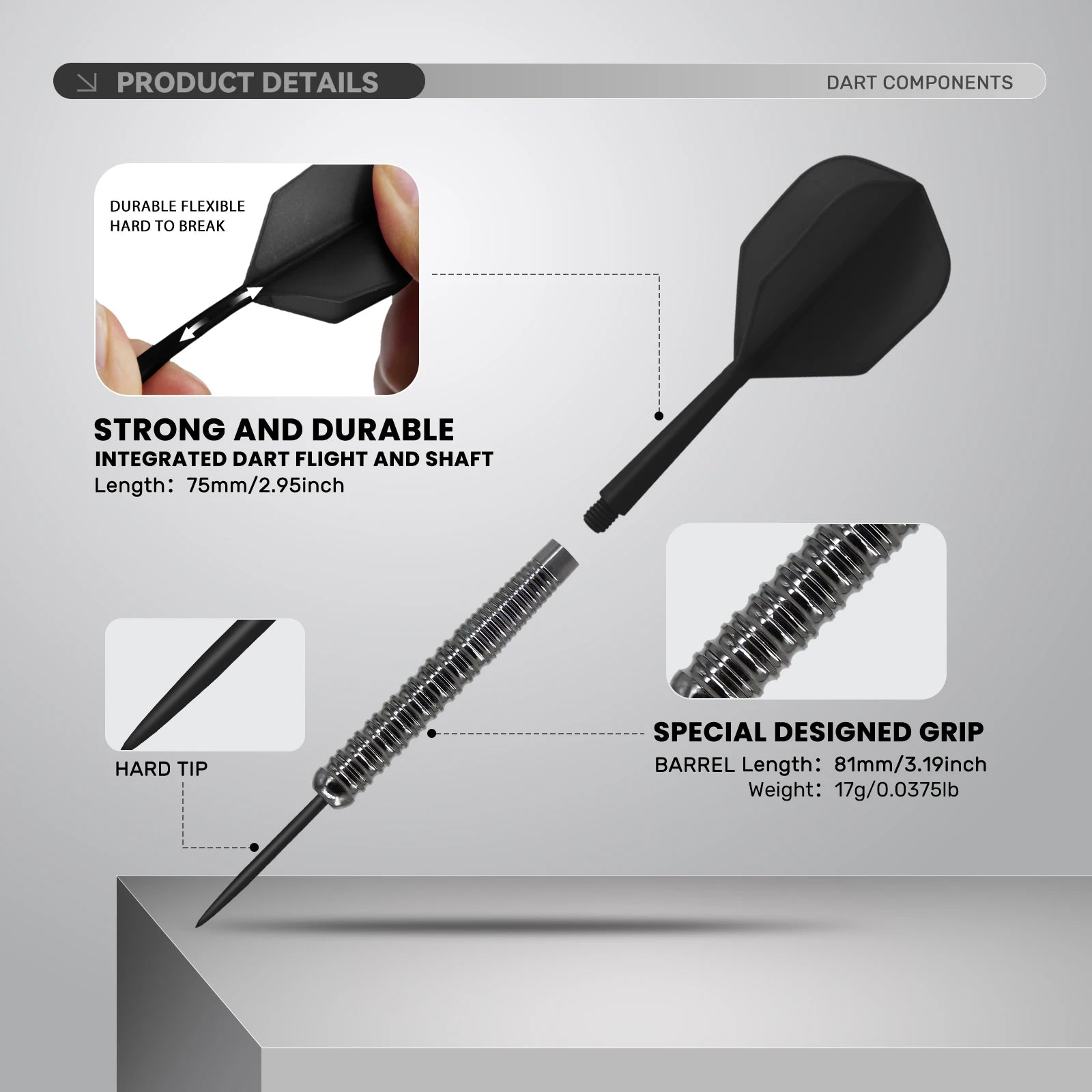 Professional Six Piece Dart Set
