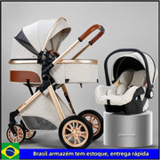 Foldable 3-in-1 Baby Stroller