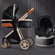 Foldable 3-in-1 Baby Stroller