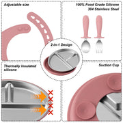 Stainless Silicone Feeding Set