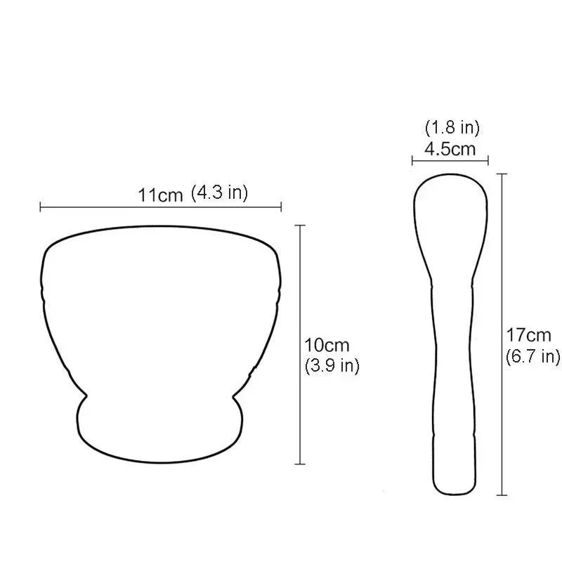 Resin Mortar Pestle Set