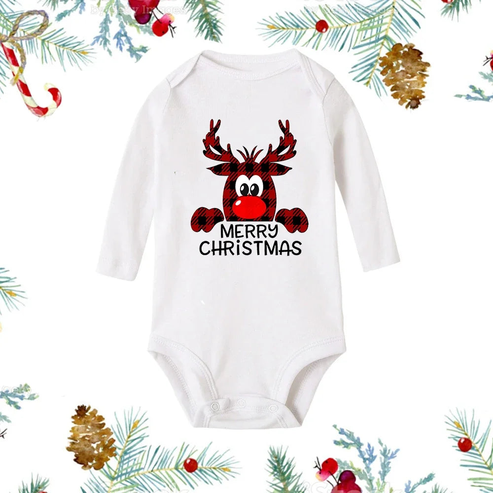 Christmas Snowman Baby Romper