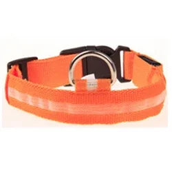 Reflective LED Nylon Collar