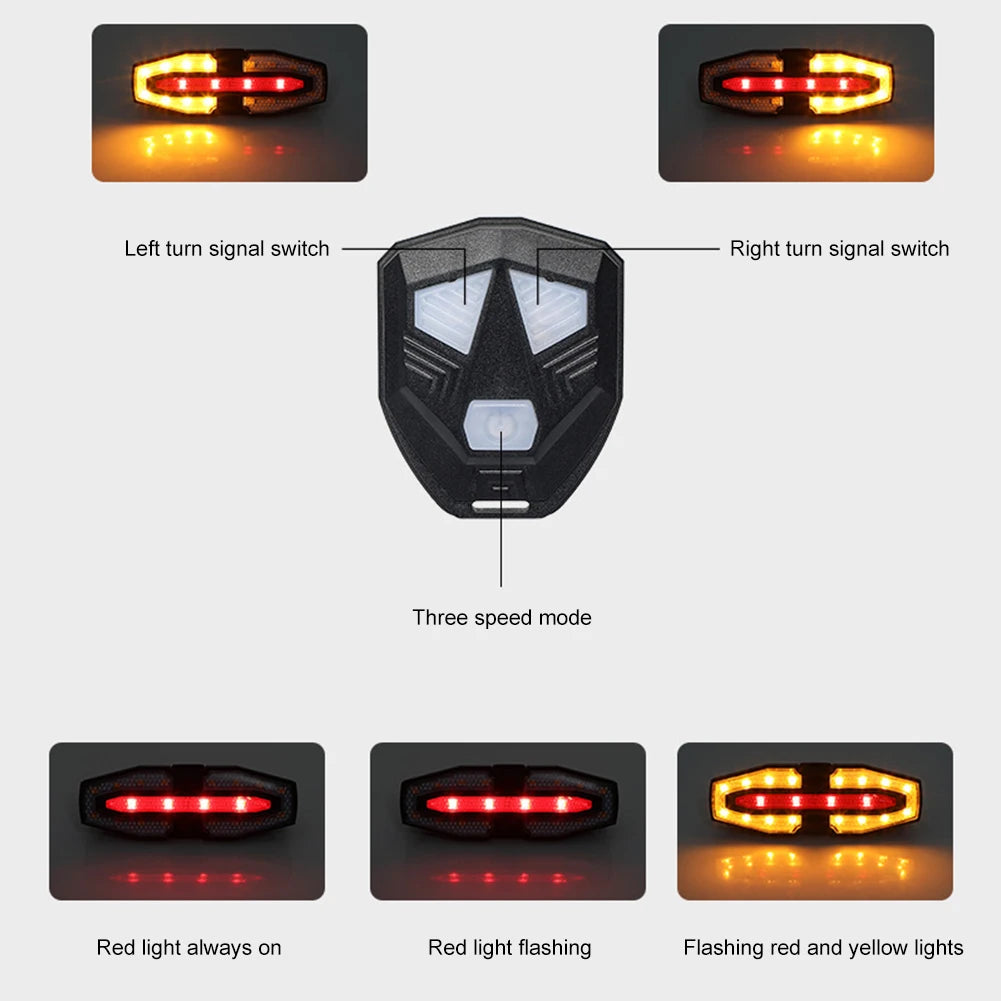 Rechargeable Turn Signal Bike Light