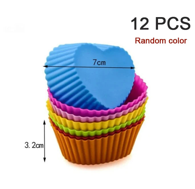 Reusable Silicone Cupcake Mold Set