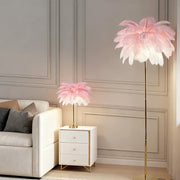 Nordic Ostrich Feather Floorlamp