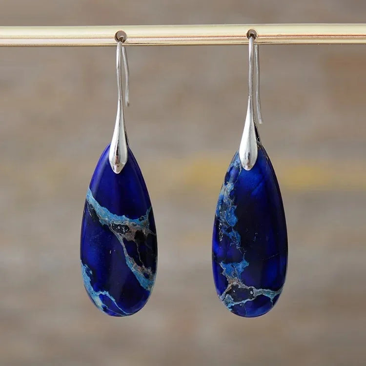Bohemian Stone Drop Earrings