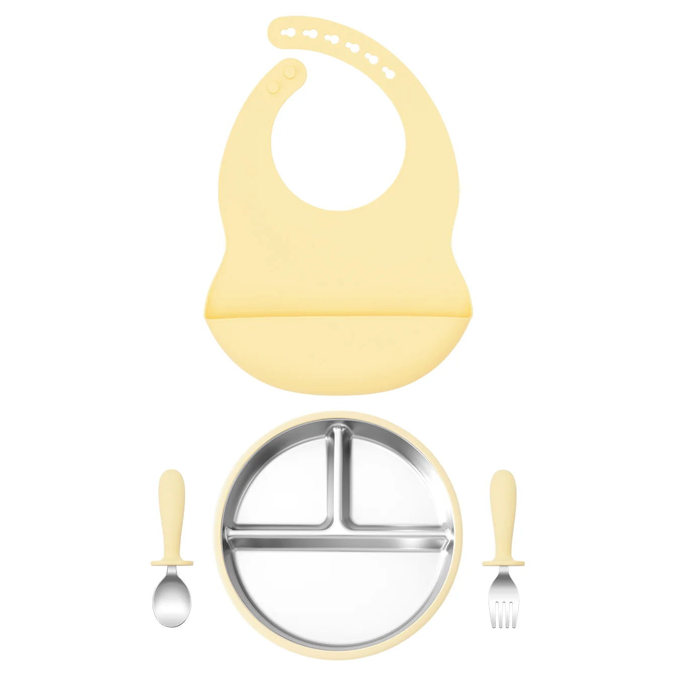 Stainless Silicone Feeding Set