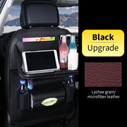 PU Leather Seatback Organizer Tray