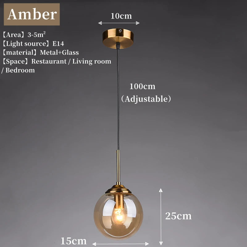 Nordic Glass Pendant Chandelier