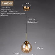 Nordic Glass Pendant Chandelier