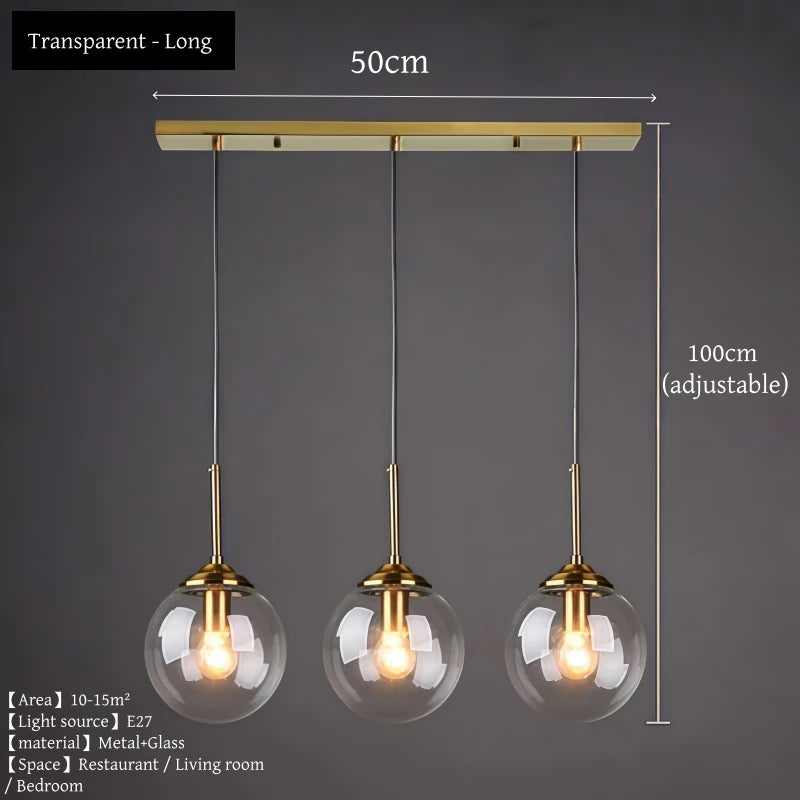 Nordic Glass Pendant Chandelier