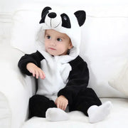Hooded Animal Baby Romper
