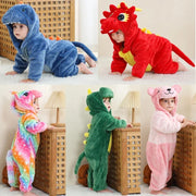 Hooded Animal Baby Romper