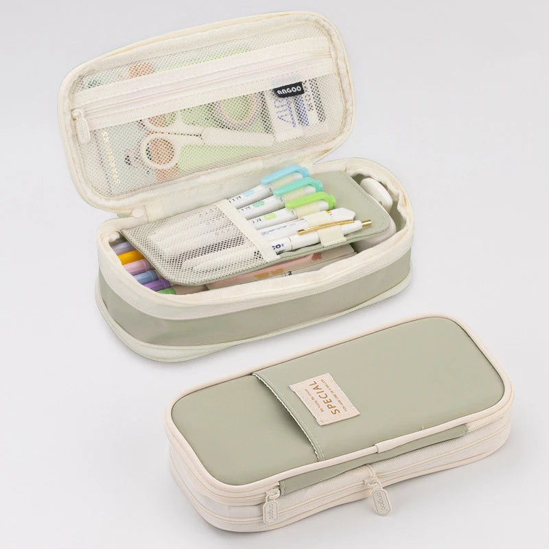 Double Layer Large Pencil Case