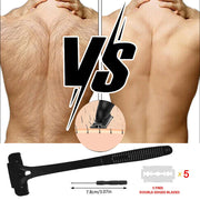 Foldable Long Handle Back Shaver