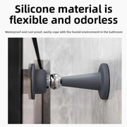 No-Drill Silicone Door Stopper