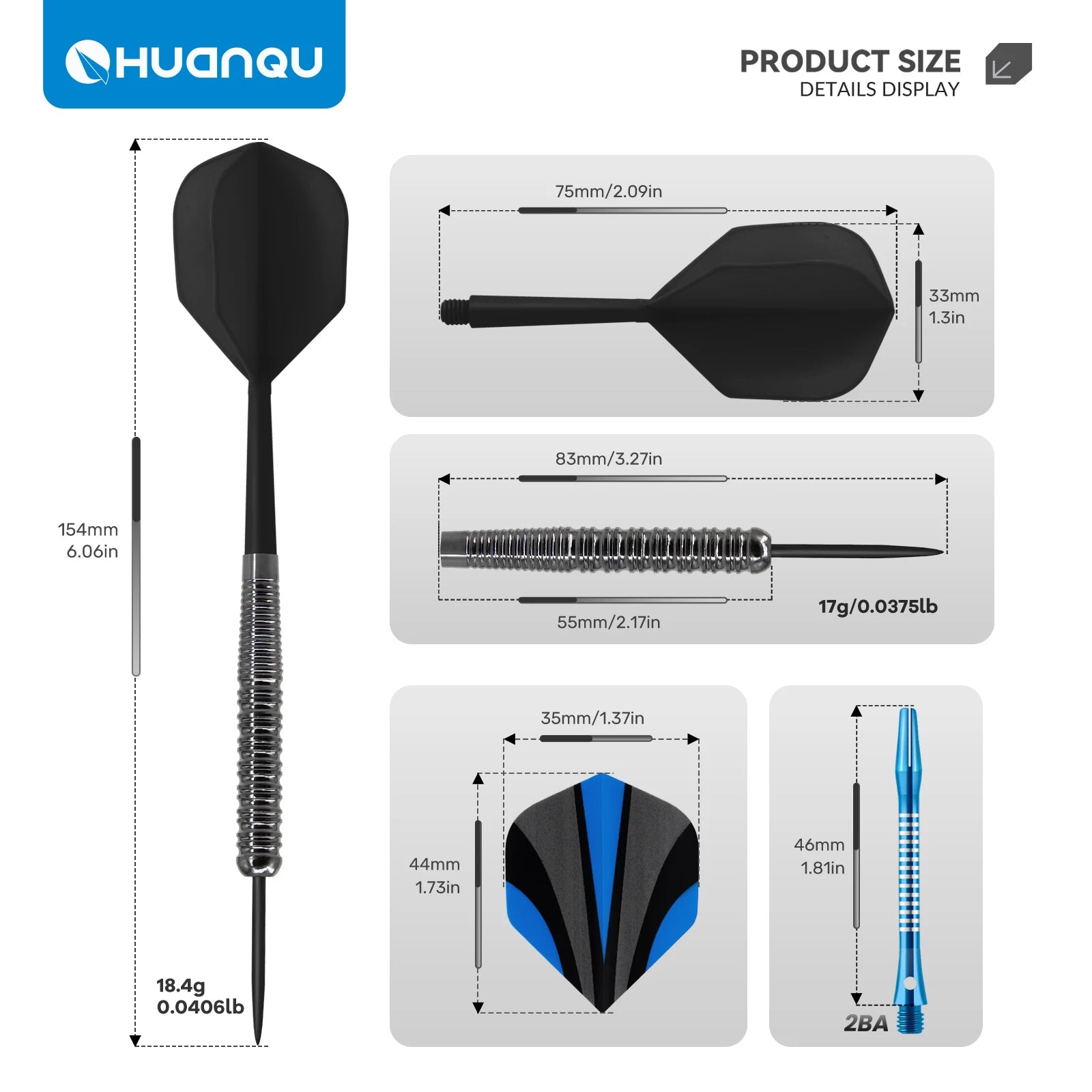 Professional Six Piece Dart Set