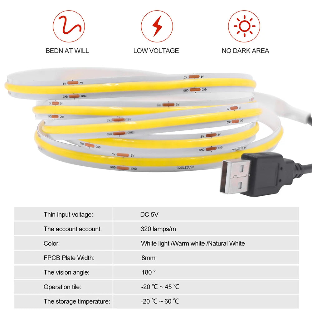 5V COB Cabinet Striplight