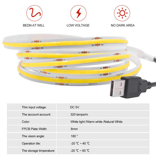 5V COB Cabinet Striplight