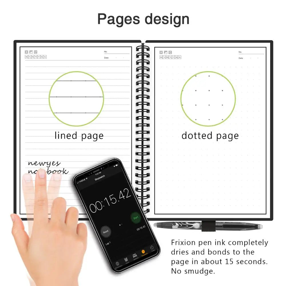 Reusable A6 Smart Notebook