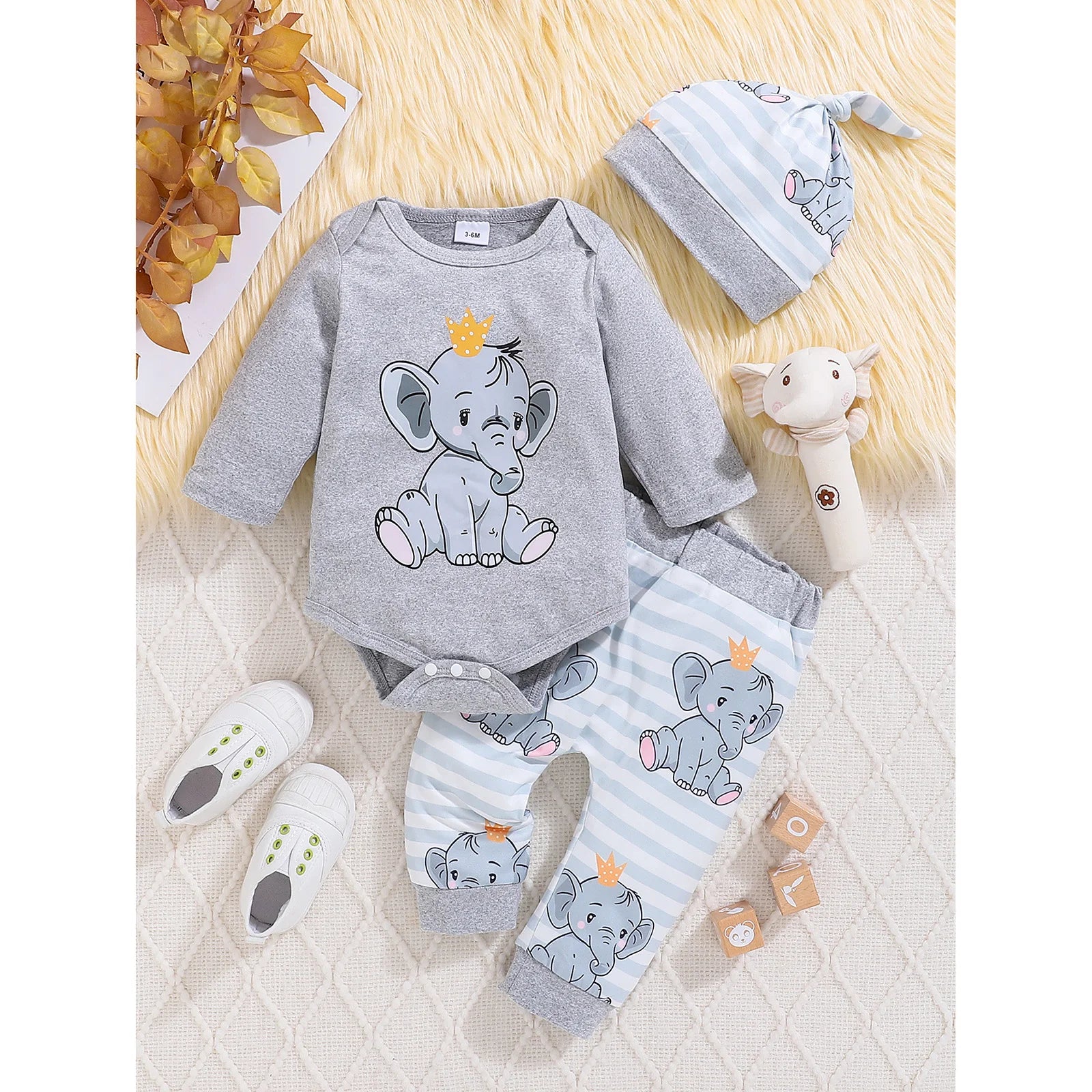 Three-Piece Baby Outfit Set