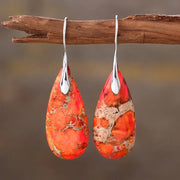 Bohemian Stone Drop Earrings