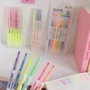 Double Head Pastel Highlighter Set