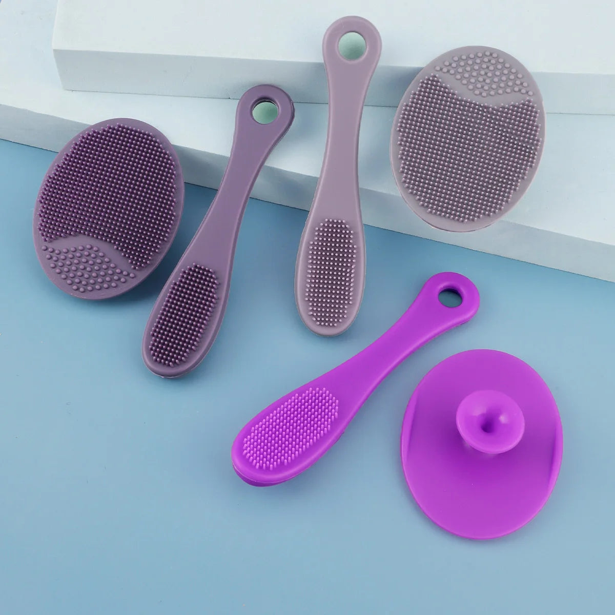 Silicone Facial Cleansing Brush Set