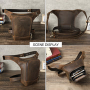 Leather Motorcycle Leg Bag
