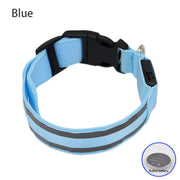 Rechargeable Reflective LED Collar