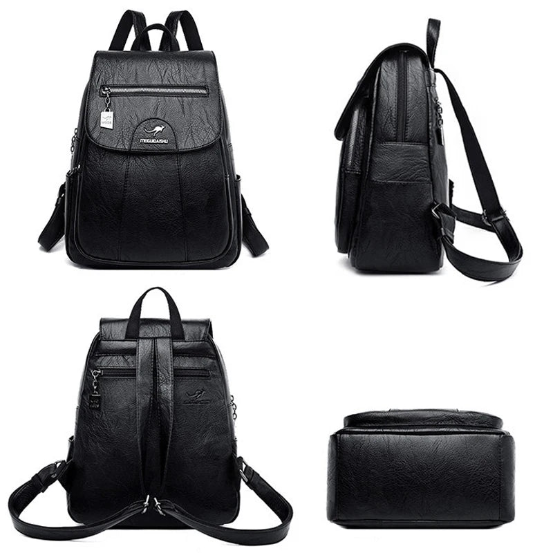 Vintage Genuine Leather Women's Backpack