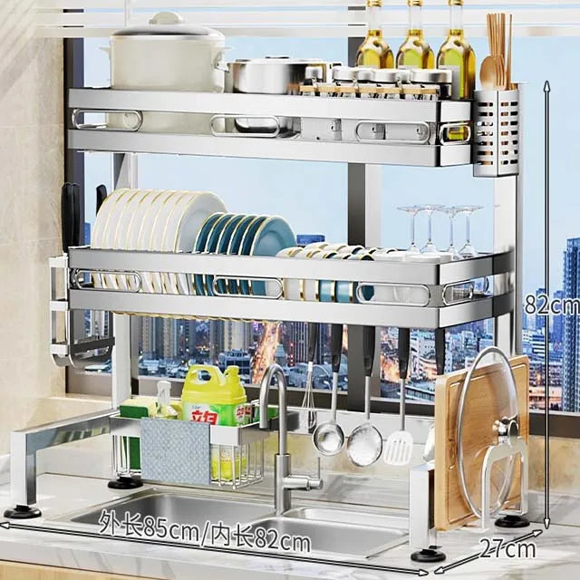 Multifunction Metal Dish Rack