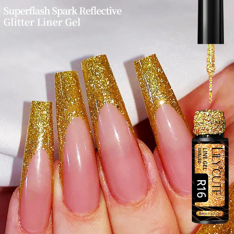 LILYCUTE Reflective Glitter Liner Gel