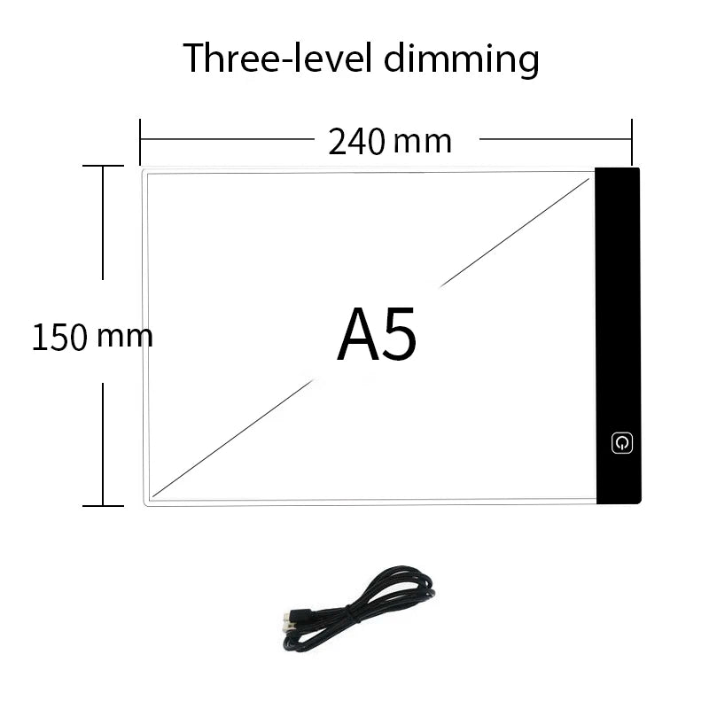 Dimmable A4 Drawing Light Pad