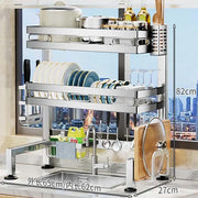 Multifunction Metal Dish Rack