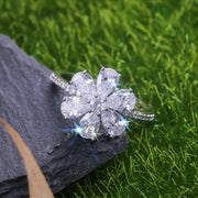 Champagne Crystal Statement Ring