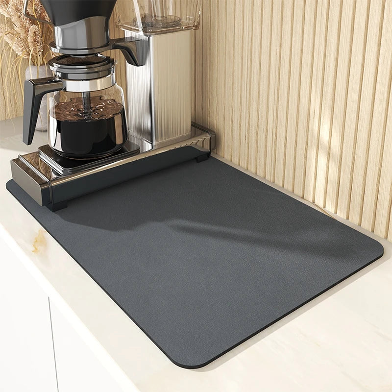 Absorbent Printed Dish Drying Mat
