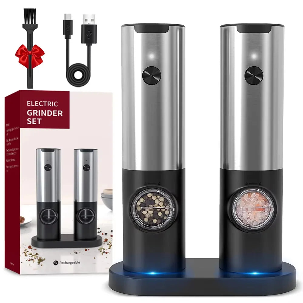 Rechargeable Electric Spice Grinder Set