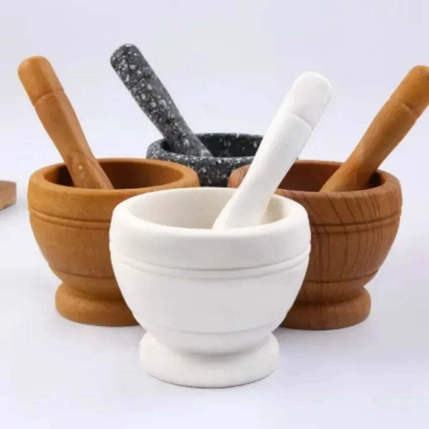 Manual Mortar Pestle Grinder