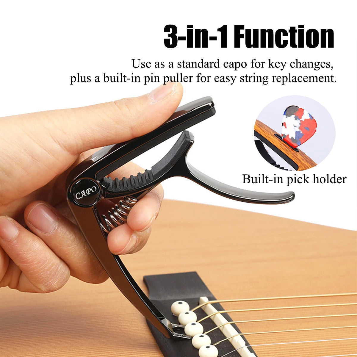 Multifunctional Aluminum Guitar Capo