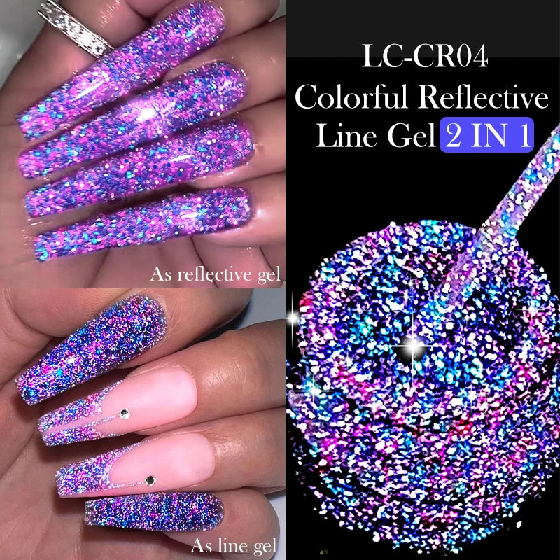 LILYCUTE Reflective Glitter Liner Gel